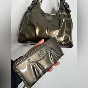 Coach Madison Maggie Hobo Bag Set Matching Wallet